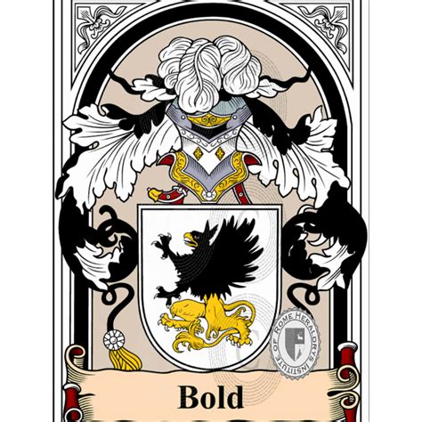 Bold family heraldry genealogy Coat of arms Bold