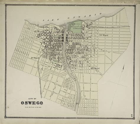 City of Oswego, New York 1867 - Old Town Map Reprint - Oswego Co. - OLD ...