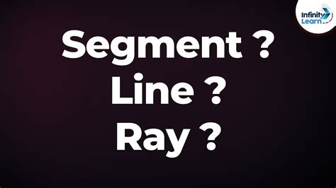 What are Rays, Lines and Line Segments? - YouTube