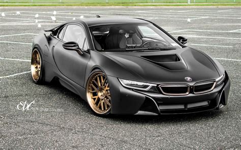 Matte Black BMW i8 Stuns With Bronze Wheels | Carscoops