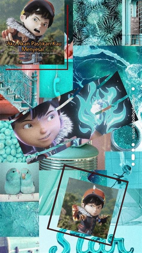 BOBOIBOY FROSTFIRE AESTHETIC WALLPAPER | Wallpaper kartun, Animasi, Kartun