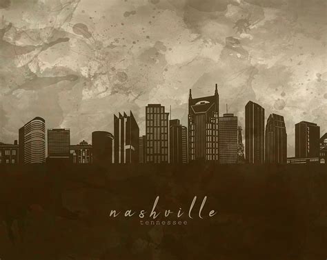 Nashville Skyline Panorama 4 Digital Art by Bekim M - Fine Art America