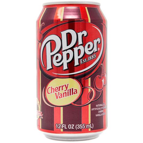 Dr Pepper Cherry Vanilla 12fl.oz (355ml) 12-Pack Cans - American Candy ...