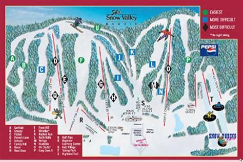 Ski Snow Valley Trail Map | Liftopia