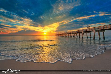 Early Morning Glow Juno Beach Florida | HDR Photography by Captain Kimo