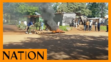 Demonstrations in Siaya town, Siaya county - YouTube