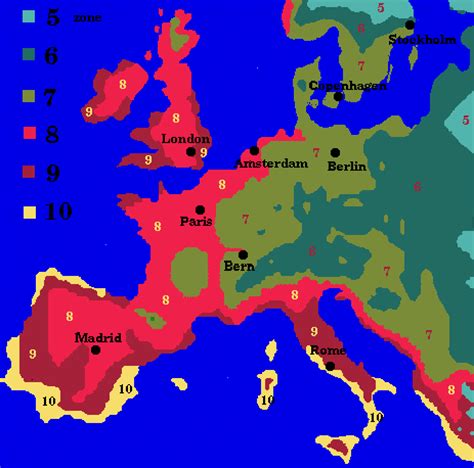 Plant Hardiness Zones for Europe | The How Do Gardener