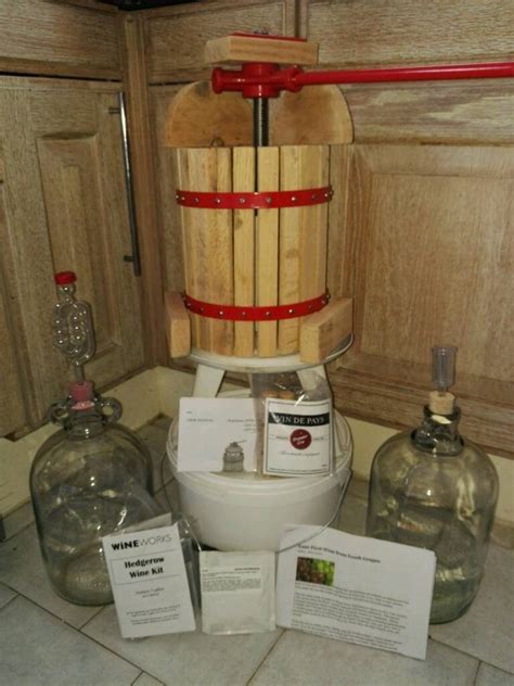 Beginners Wine & Cider Making Kit - Fruit Press, Demijohns, Wine Kit ...