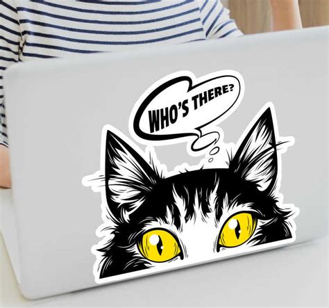 Electronics & Accessories Decals & Skins FUN STICKERS cute cat decal ...