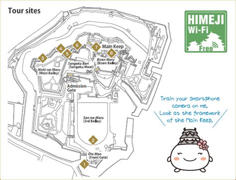 Himeji Castle Map