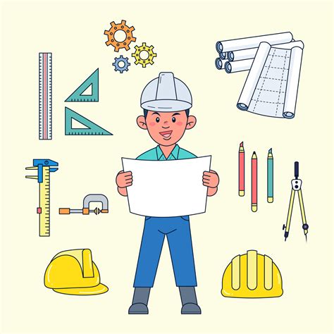 Civil engineering tools supervise construction and planning such as ...