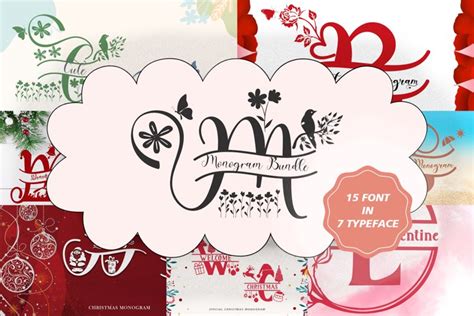 Monogram Font Bundle (2508085)