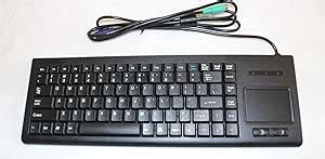 Amazon.com: USB PS2 Industrial Keyboard Mouse Combo Set w/Touch pad ...