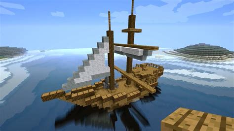 Minecraft Tutorial: How to build a medieval ship (Tradeship) Version 2 ...