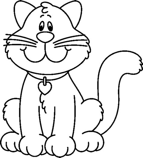 Cartoon Cat Clipart Black And White : Cat Clip Clipart Cartoon Drawing ...