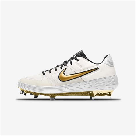 Nike Alpha Huarache Elite 2 Low Metal Premium By You Custom Baseball ...