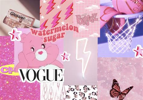 Aesthetic Wallpaper Pink Laptop Macbook Wallpaper Aesthetic Collage ...