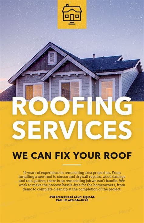 Roofing Flyer Templates