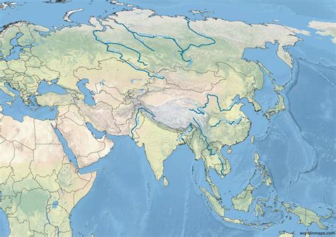 Map Of Asia With Rivers Asia Map | Images and Photos finder