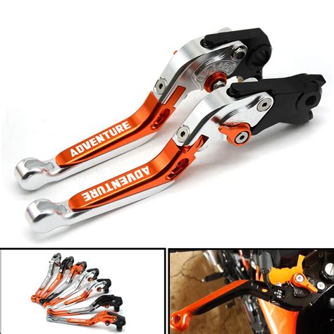 Motorcycle Folding Extendable Adjustable Aluminum Brakes Clutch Levers ...