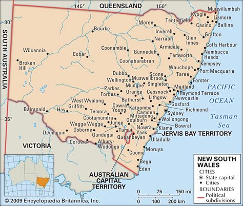 New South Wales Map | Map Information | NSW Travel