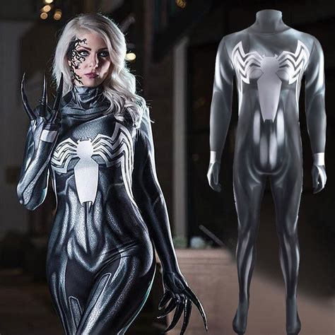 Venom Costume Cosplay Suit Kids Eddie Brock Spider-Man Outfit ...