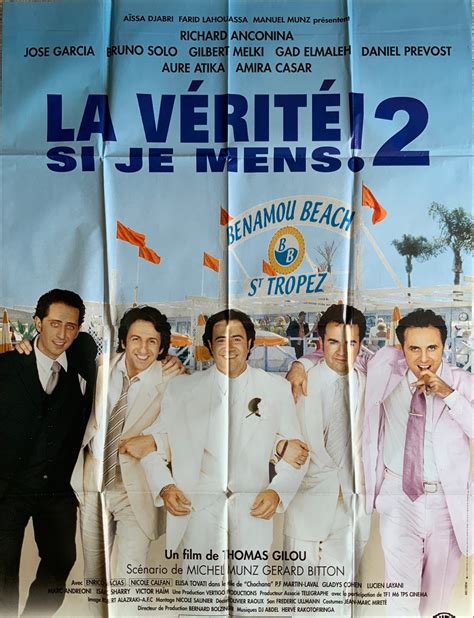 La Verite Si Je Mens 2 Original 2001 French Poster 63x47 - Etsy