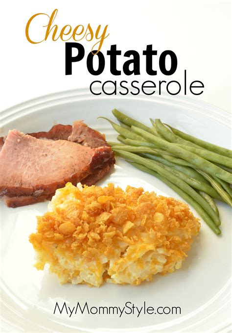 Delicious cheesy potato casserole made with Ore-Ida hashbrown potatoes ...