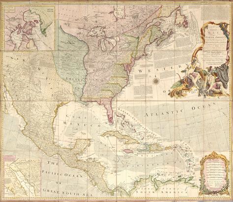 The 1763 Treaty of Paris rewrites the map of North America - Rare ...