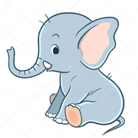 Baby Elephant Cartoon Stock Illustration. Illustration Of Isolated 846