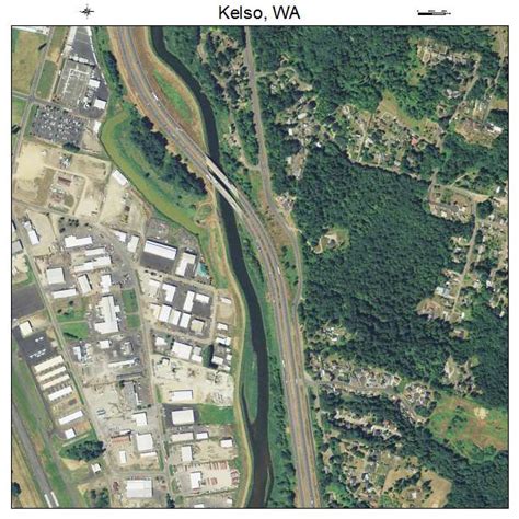 Aerial Photography Map of Kelso, WA Washington