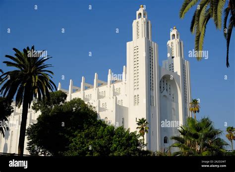 Morocco casablanca cathedral sacred heart hi-res stock photography and ...