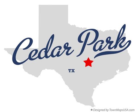 Map of Cedar Park, TX, Texas