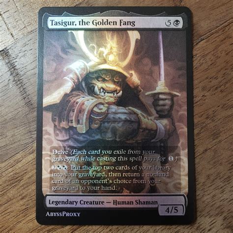 Tasigur, the Golden Fang #B - Foil - Abyss Proxy Shop