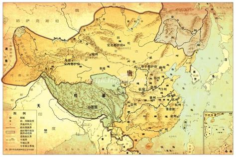 Tang Dynasty Chinese Map Ancient China Map, Ancient Maps, Planer ...