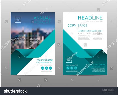 Annual Report Brochure Layout Design Template Stock Vector (Royalty ...