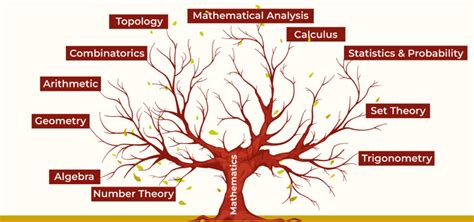 Branches of Maths Arithmetic, Algebra, Geometry, Calculus, Statistics ...