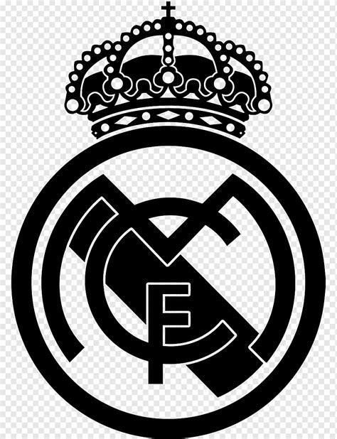 Real Madrid C.F. Wall decal Sticker, football, logo, monochrome ...