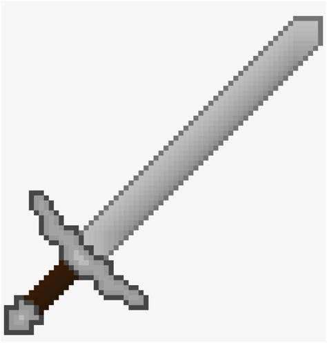 tubellezaybienestar10 rp1: Minecraft Iron Sword Pixel Art