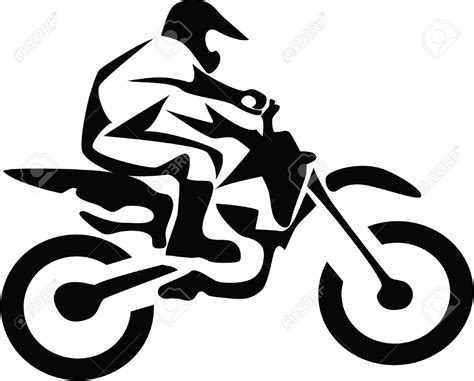 dibujos motocross - Buscar con Google Bike Silhouette, Silhouette ...