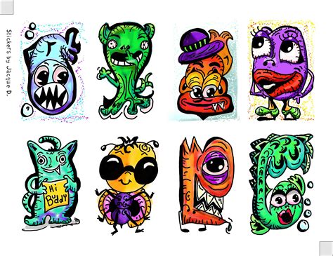 Graffiti Monster Characters