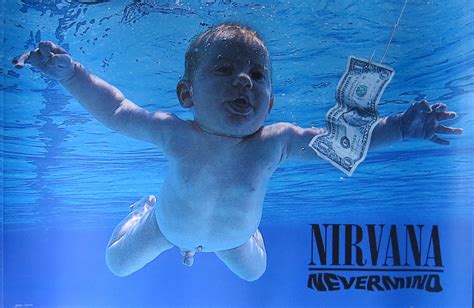 Nirvana Nevermind Poster 36 x 24 Rock Music Kurt Cobain Dave Grohl ...