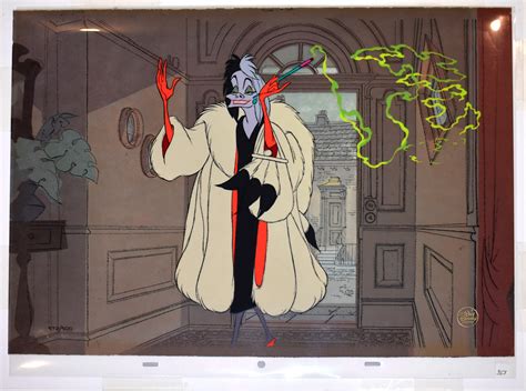 Disney Animation Art Limited Edition Cel Featuring Cruella from "Disney ...