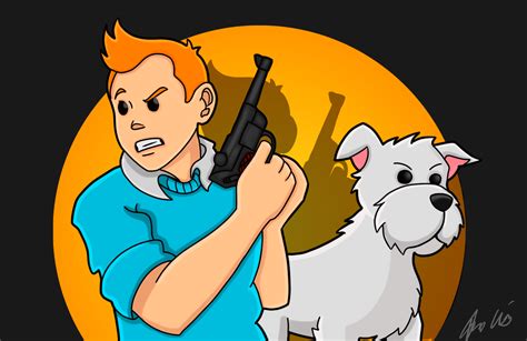 Tintin and Snowy by TJ-ArtViking on DeviantArt