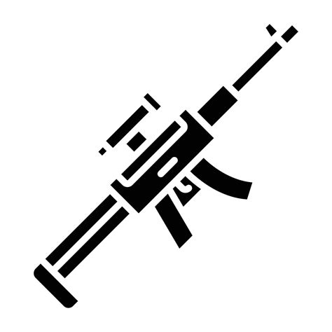 Sniper Rifle Icon Style 8328868 Vector Art at Vecteezy