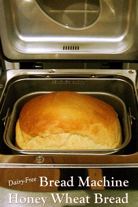 Honey Whole Wheat Bread in the Bread Machine (Dairy-Free)