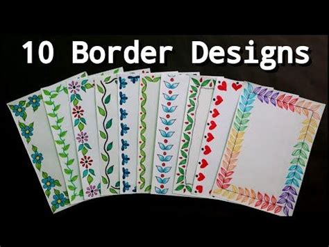 Creative Borders For Projects Handmade