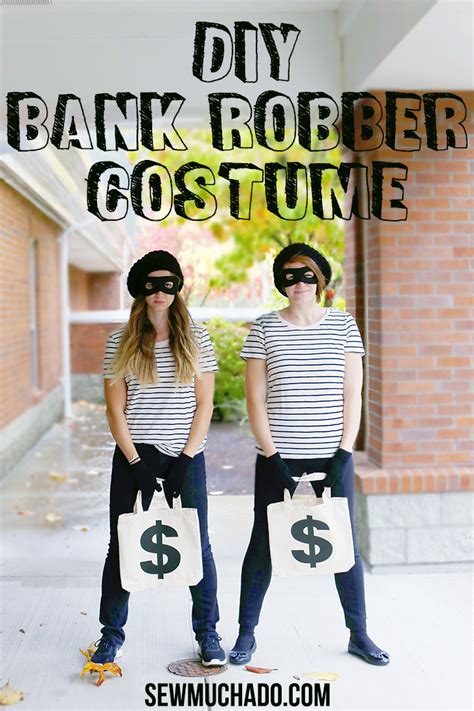 DIY Bank Robber Halloween Costume Tutorial - Sew Much Ado