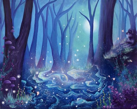 Just wanted to share this Forest-inspired painting that I made for an ...