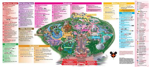 Disneyland Resort Map | Disneyland map, Disneyland california adventure ...